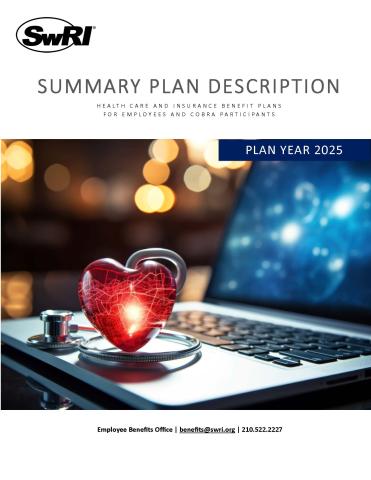 2025 Summary Plan Description Cover