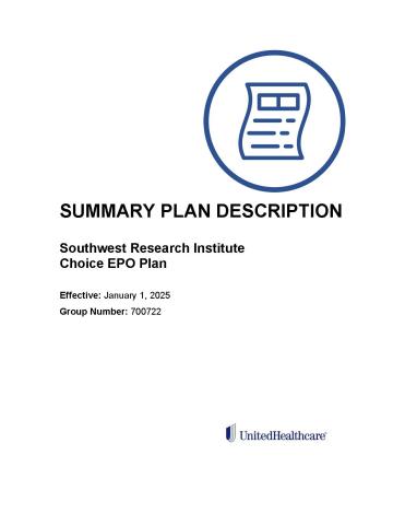2025 Choice EPO Summary Plan Description Cover